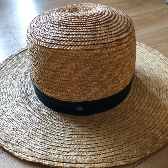 EUC Janessa Leone Klint Natural Straw Fedora Hat